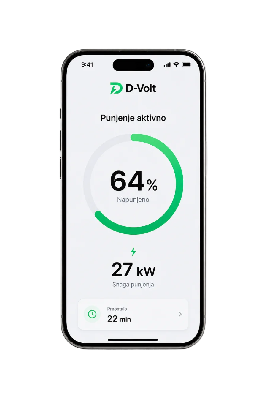 D-Volt aplikacija na iPhoneu